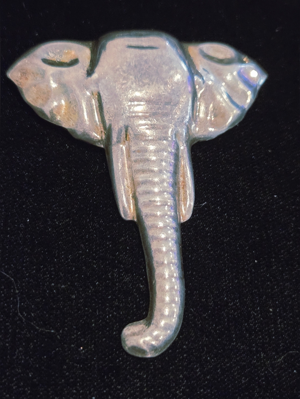 Vintage Taxco Sterling 925 Large Elephant Pendant Brooch
